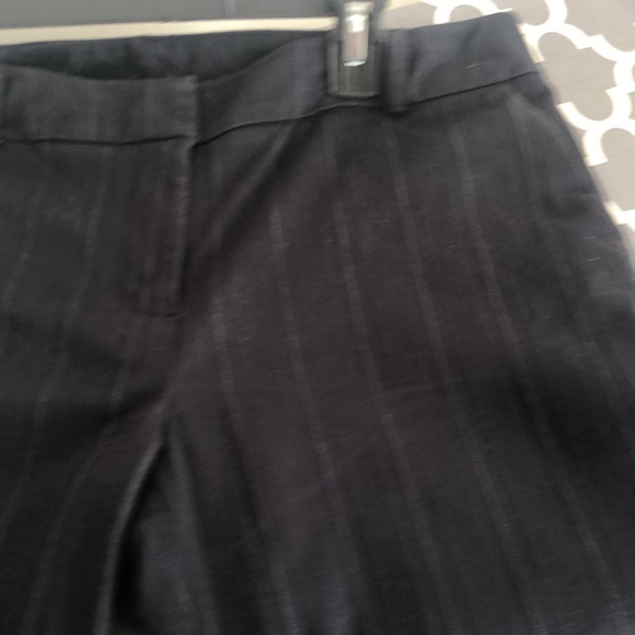 Women’s New York and Company Black Pants with White Stripes - Picture 3 of 4